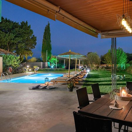 Ethria Pool Villa With Heated Jacuzzi Afantou Buitenkant foto