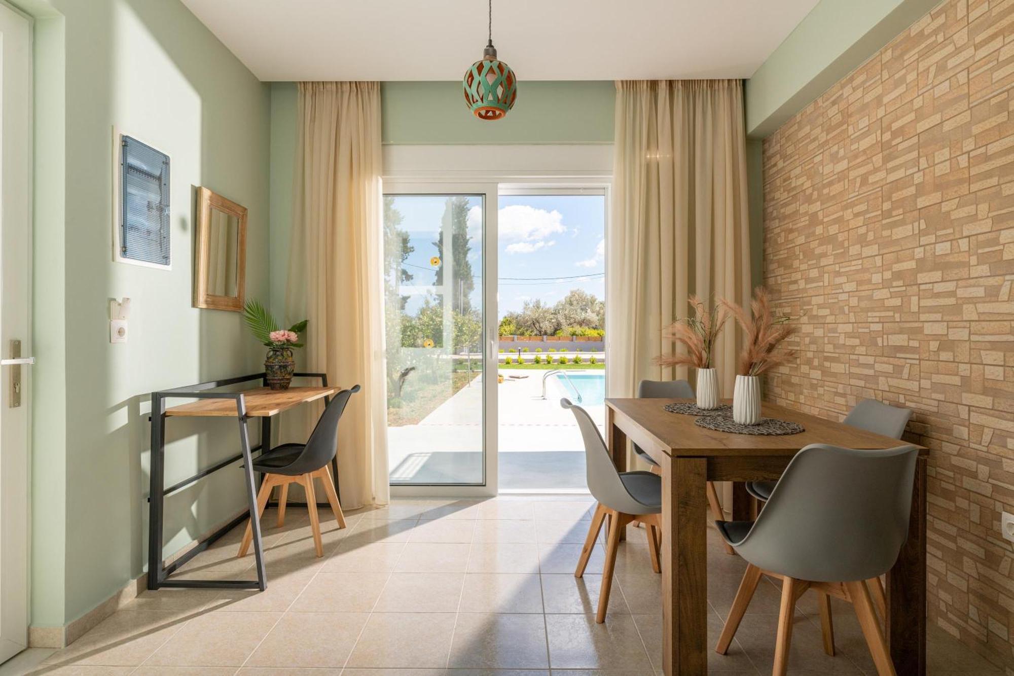Ethria Pool Villa With Heated Jacuzzi Afantou Buitenkant foto